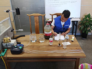 高濃度污水,取樣小試 高濃度污水,取樣小試